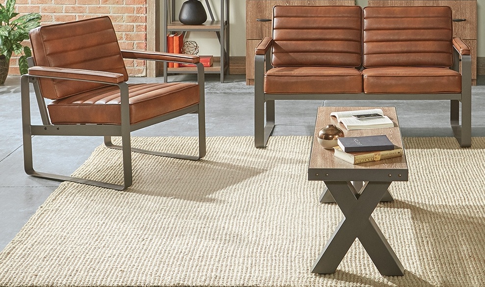 Stylish Industrial Seating Ideas: Why Rivet Two-Seat Lounge Loveseat Is Trending Now