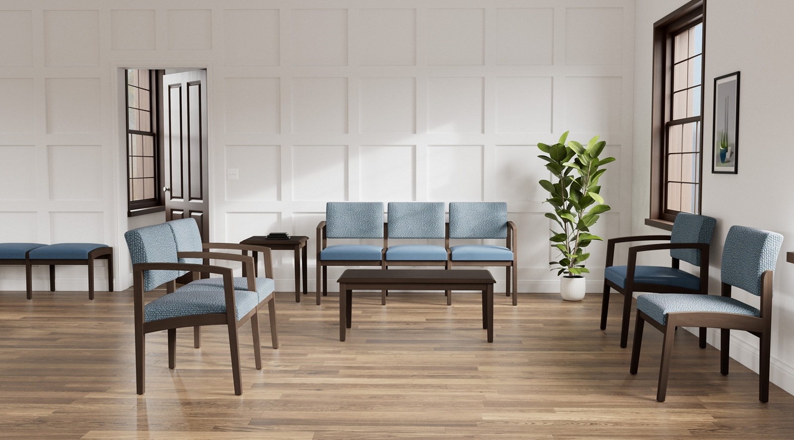 Why Choose the New Castle Wood Guest Chair with Designer Upholstery for Office Spaces
