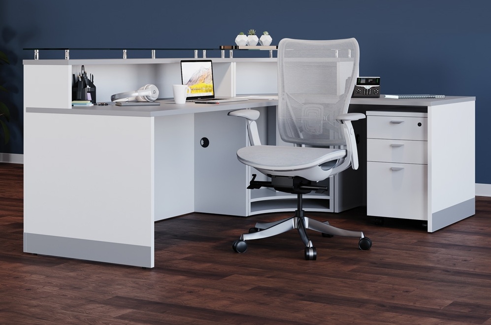 The Role of ADA-Compliant Reception Desks in Modern Offices: Featuring the Esquire Glass Top Design