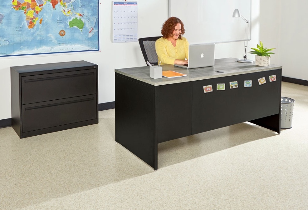 Why the Carbon Compact Pedestal Desk is a Great Pick for Small Spaces